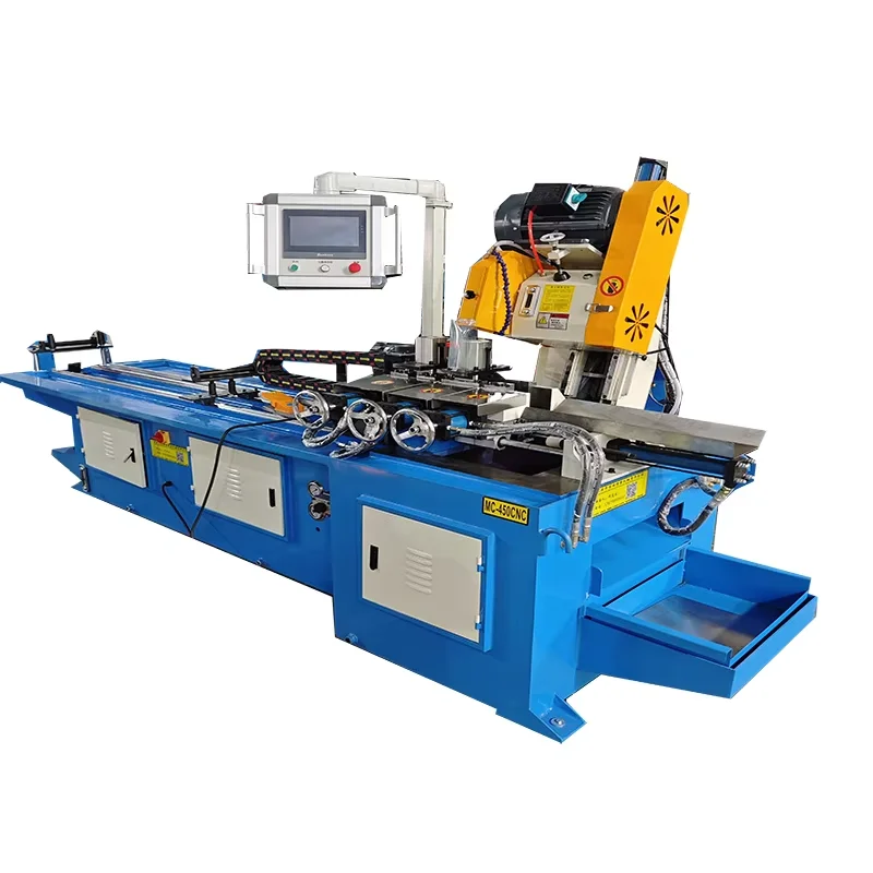 ประเภท MC-425 CNC เครื่องตัดท่อและท่ออัตโนมัติเต็มรูปแบบโปรไฟล์สี่เหลี่ยมสําหรับอลูมิเนียมสแตนเลส