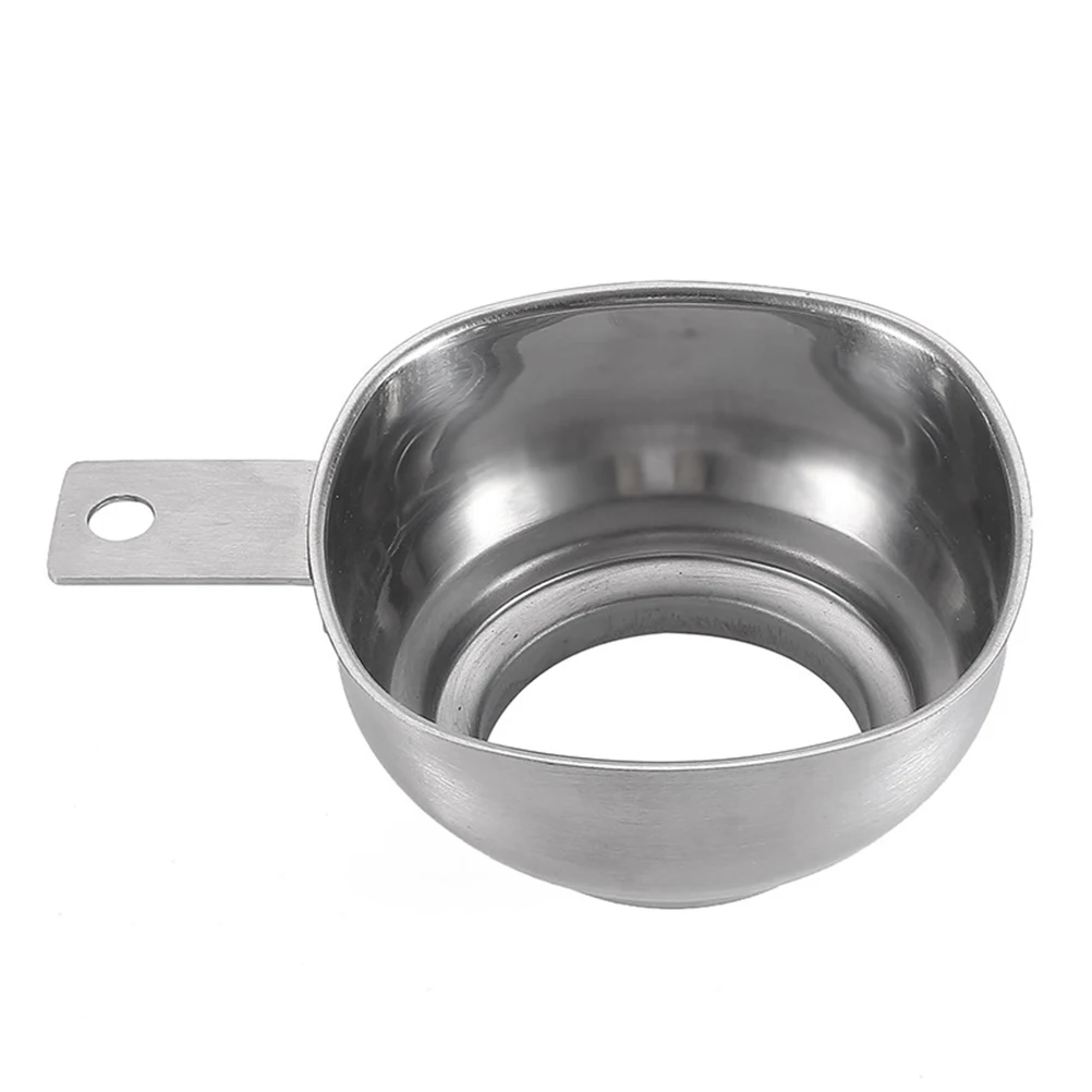 Stainless Steel Large Opening Funnel Jam Funnel Filling Aid Jam Funnel With Handle Kitchen Gadgets Cooking Tools