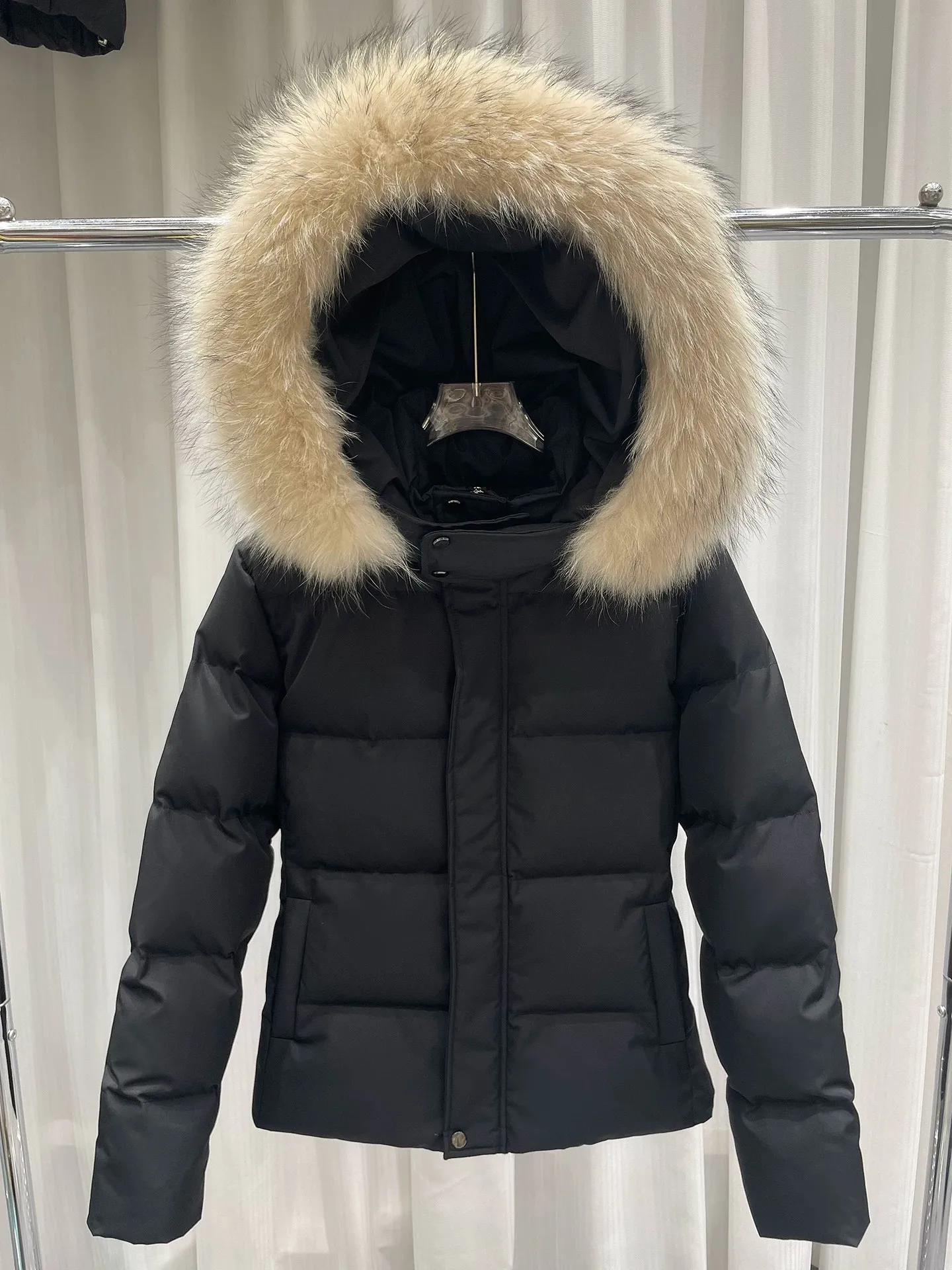 Detachable Faux Fur Collar Hooded Cotton Jacket Thickened Warm Winter Short Coat For Women Korean Slim Versatile Outerwear