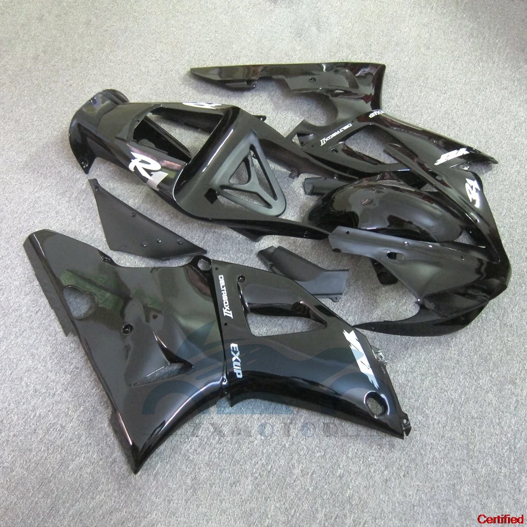 100% Fit For YAMAHA  YZFR1 2000 2001   YZF-R1 01 00 Motorcycle Black Rebuilding Fairing Kit