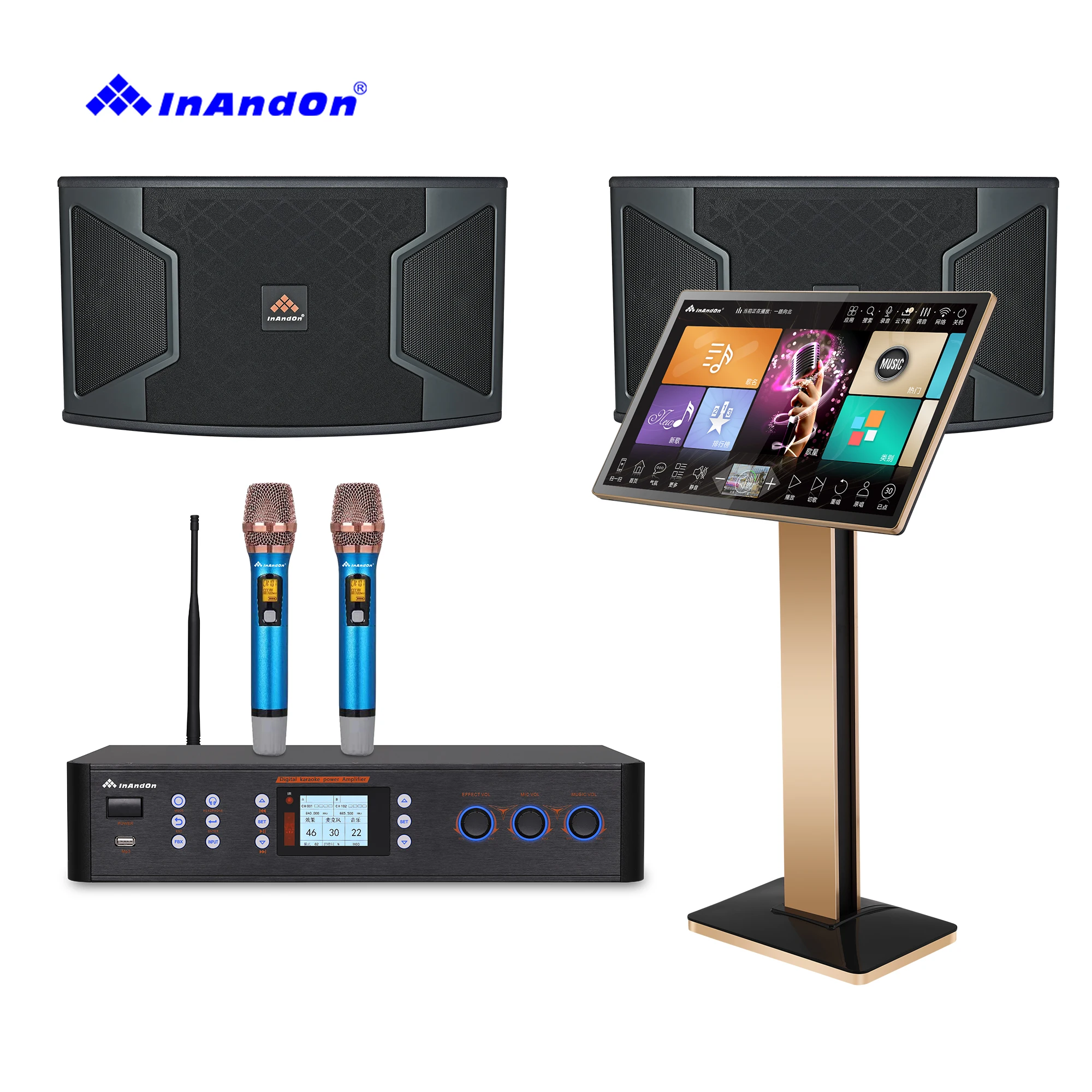 21.5 4T 96 System Full Set Karaoke System Machine Home KTV Karaoke System Machine 10inch Speaker 700-1500W