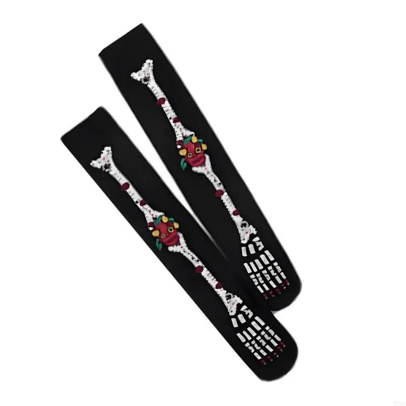 77He Women Halloween Kousen Rettery Nylon Legwear voor cosplaydans en feestelijk evenement