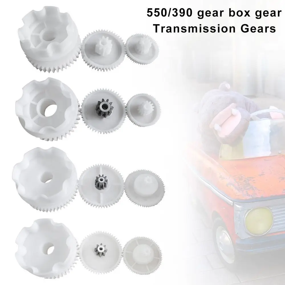 1Pcs Plastic Electric Stroller Gear S/M/L Electric Baby Cars 390/550 Gearbox Gear Kid's Electric Vehicle Children Toy Parts