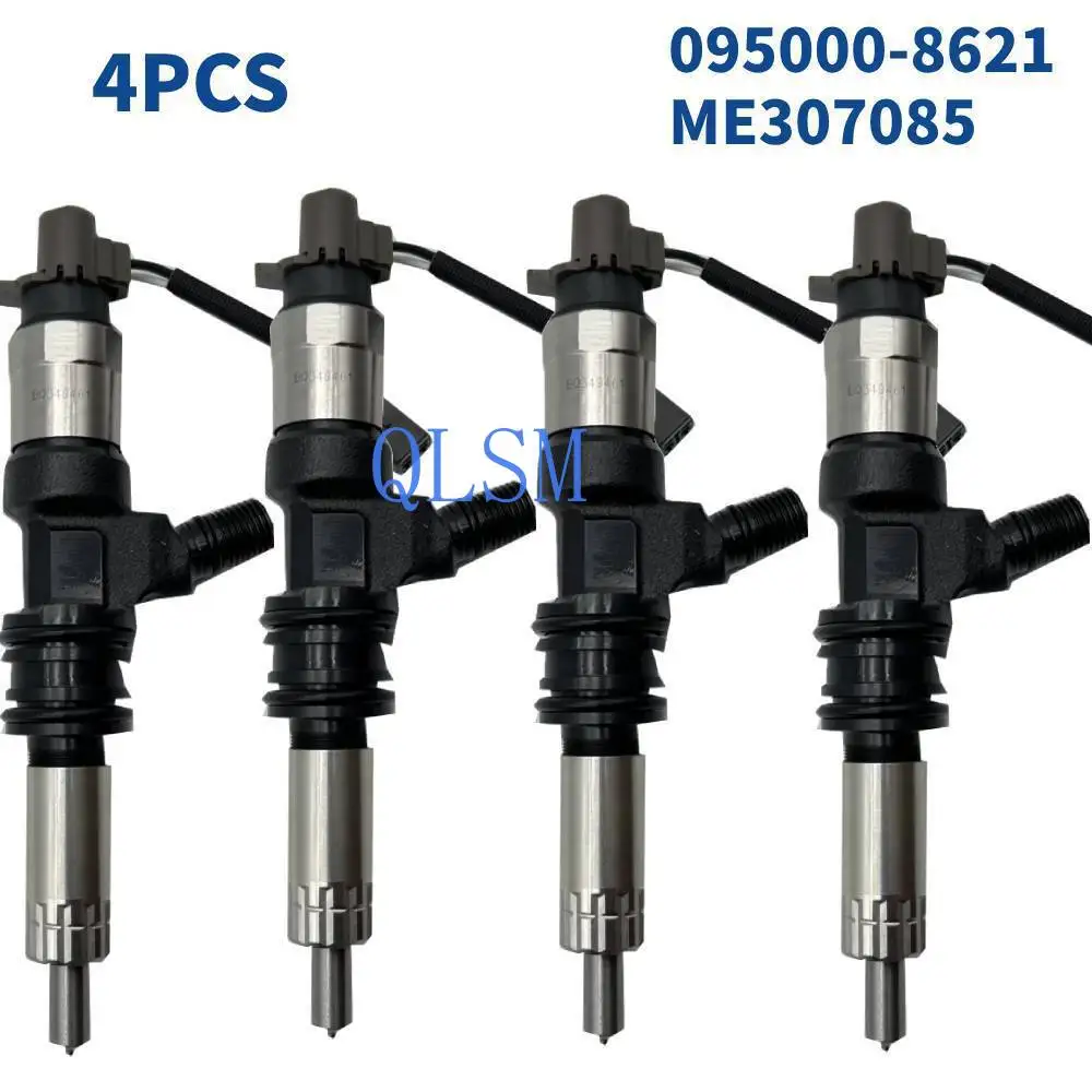 

4-Pack New High Quality Parts Diesel Fuel Injector 095000-8621 ME306200 for Mitsubishi Fuso 6M60T