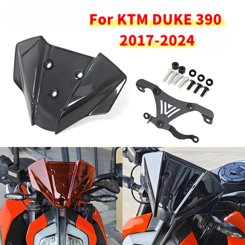 

2017-2024 For 390 Duke Windshield Flyscreen For 390Duke 125Duke Motor Windscreen Guard