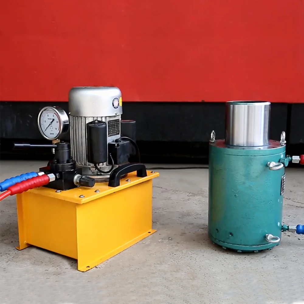 Prestress 3kw 10000psi Pompe Hydraulique Electrique Electric Driven Stressing Double Acting Hydraulic Oil Power Pump