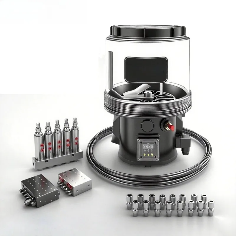 Système de lubrification centrale à graisse automatique 12V, pompe de lubrification à graisse électrique 24V pour pelle