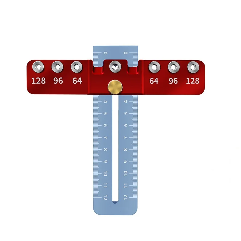 

Cabinet Drawers Furniture Handles Drill Guide Punch Locator Ruler Adjustable Woodworking Drilling Pulls Hole Punch Locator Tools