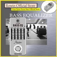 Rowin-pedales ECUALIZADOR DE 5 bandas para LEF-317B, Pedal EQ de bajo con gráfico de 5 bandas, Mini tamaño True Bypass