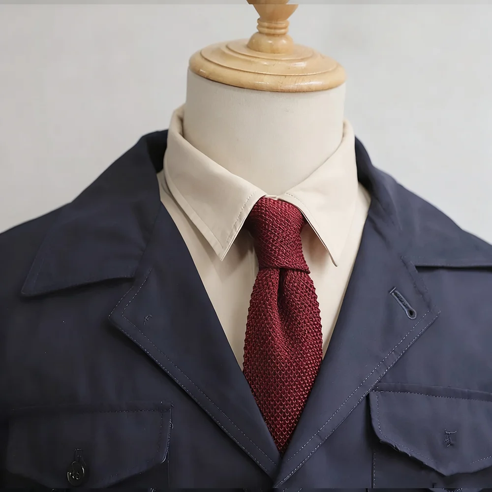 Новые зимние классические вязаные галстуки 7 см для мужчин, роскошные мягкие однотонные черные, темно-зеленые галстуки для вечеринок для мальчиков и девочек, вязаный галстук для жениха