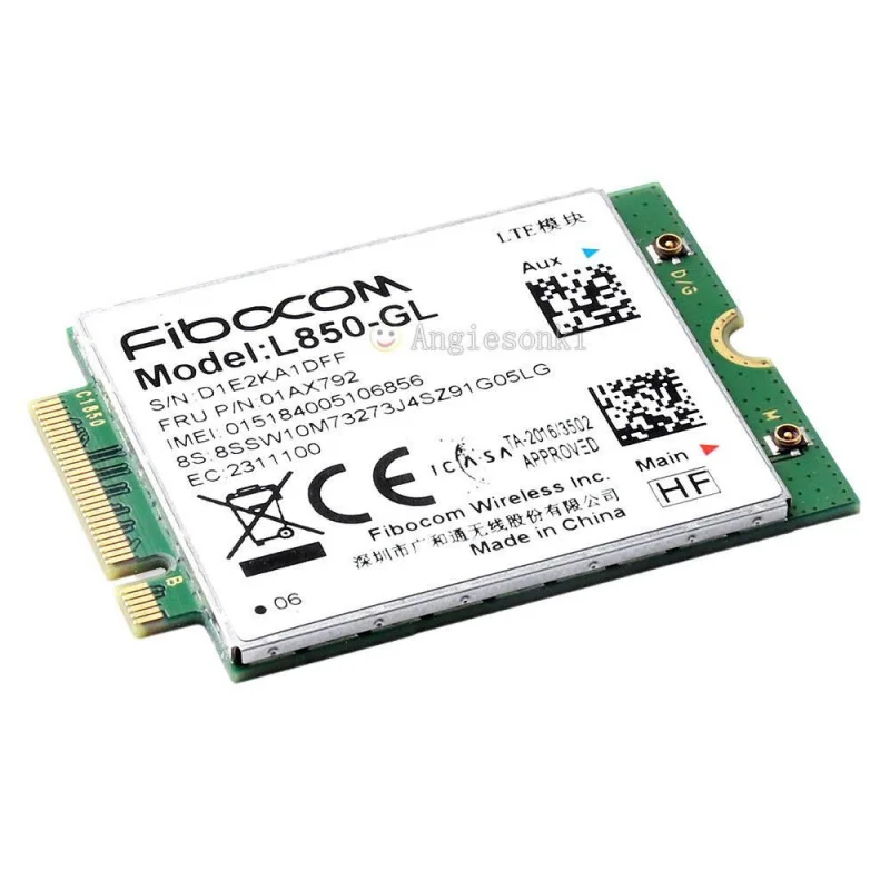 01AX792 L850-GL LTE 4G WWAN Card For Thinkpad T14s L14 L15 X1 Yoga 5th Gen