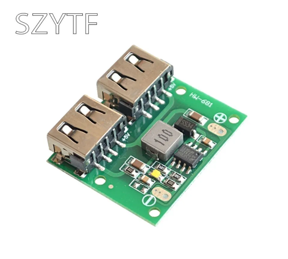 9V 12V 24V do 5V DC-DC Step Down ładowarka moduł zasilania 2 podwójna USB wyjście Buck napięcie 3A ładowanie samochodu Regulator ładowania