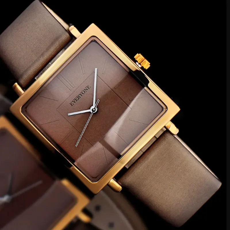 

Square Women Watches Leather Band Quartz Watch Elegant Ladies Dress Business Wristwatches Simple Waterproof Reloj Mujer