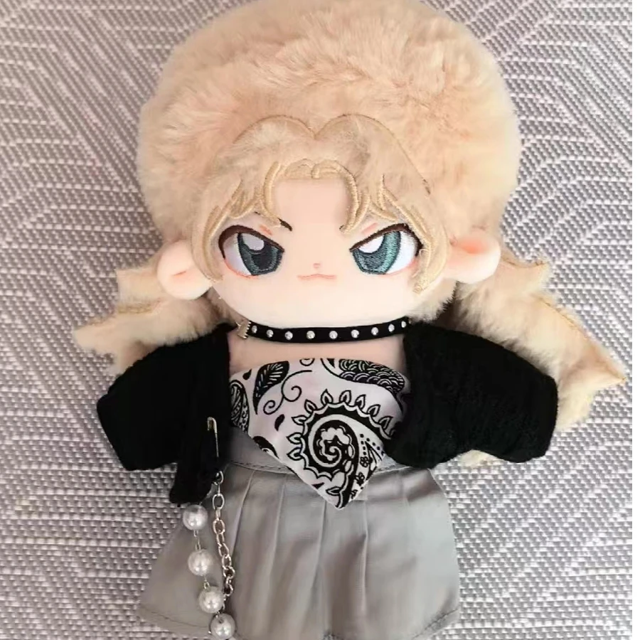 20cm Vermouth Berumotto Attributes Cotton Doll Anime Figures Plushies Dress Up Cotton Doll Plush Stuffed Body Toys Birthday Gift