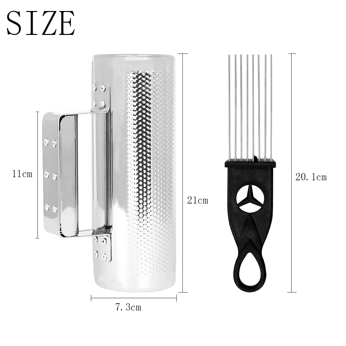 Aluminum Guiro with Scraper Stick–Unique Sound Metal Pro Percussion Instrument Ideal for Kids Classroom&Rhythm Training Playing