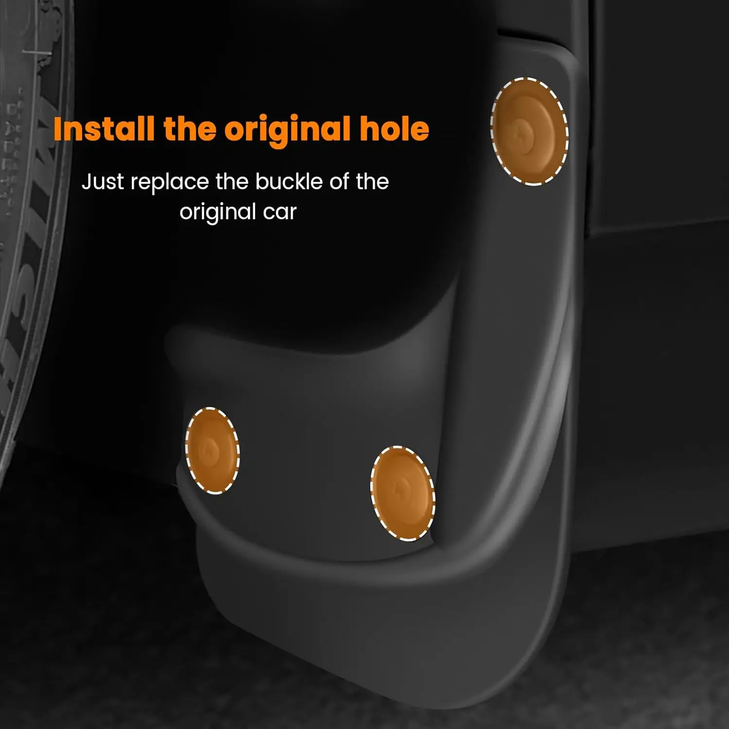 4PCS Mud Flaps for 2024 Tesla Model 3 Highland Splash Mud Guards No Need to Drill Holes Fender Mud Guard Accessories