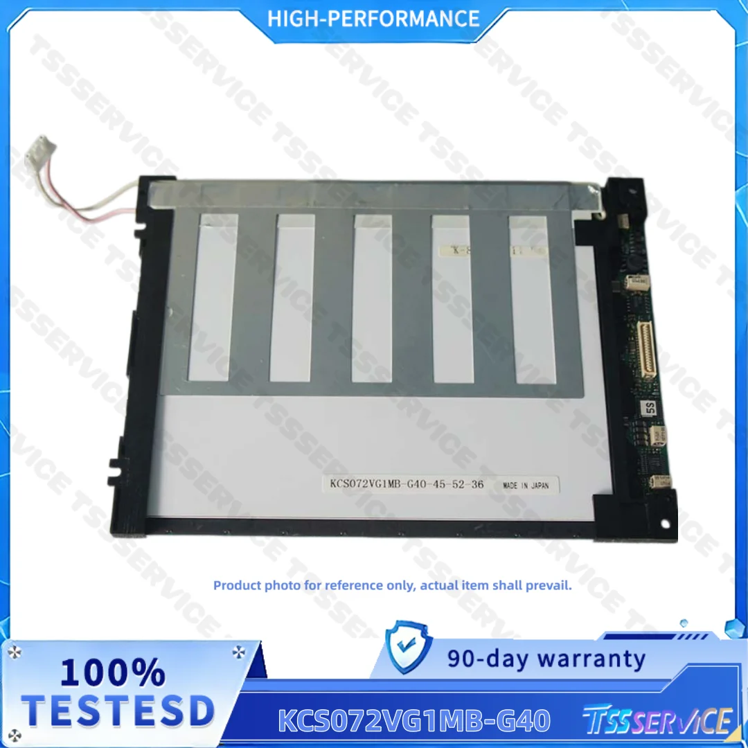 KCS072VG1MB-G40 7.2 inch 640*480 Resolution 95% New LCD panel fast shipping