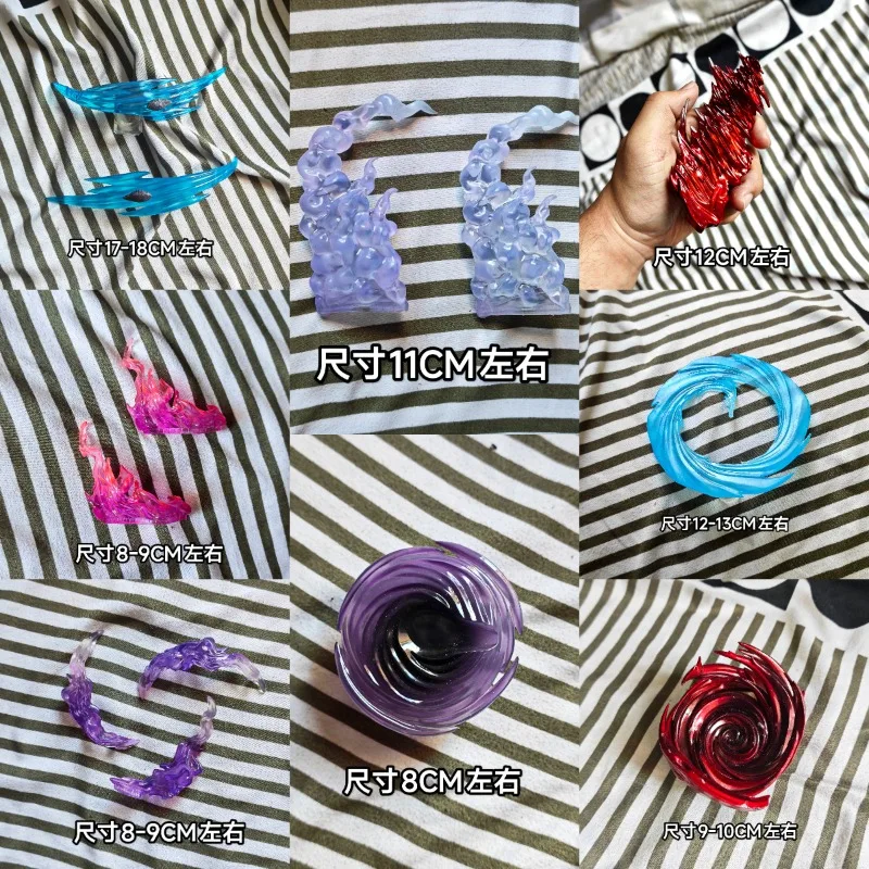 Versatile Special Effects Pieces Energy Explosion Spiral Pill Thunder Lightning Sword Fire for Action Figures Decor Accessories