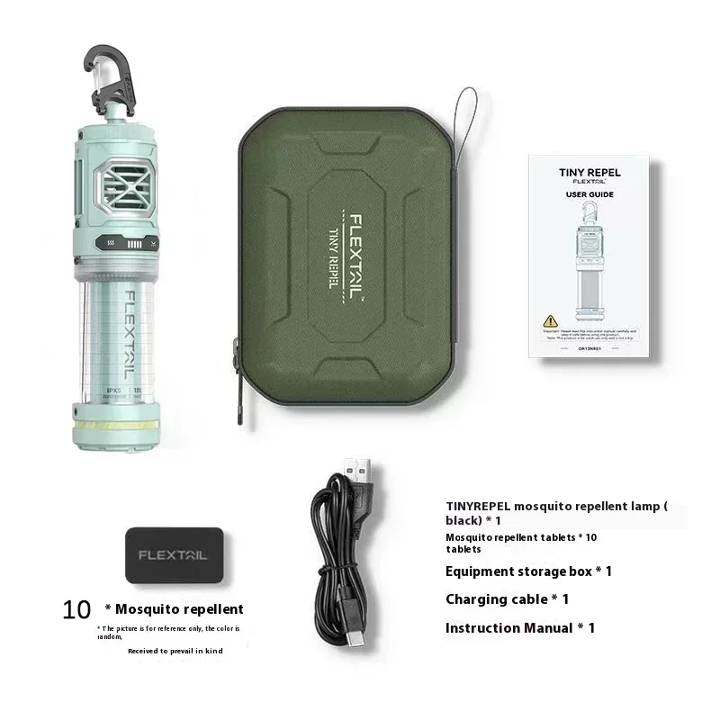 FLEXTAIL Tiny Repel, Repelente de Mosquitos Portátil para Exteriores, Lámpara Eléctrica Inalámbrica Repelente de Mosquitos, Luz para Pesca, Senderismo y Camping