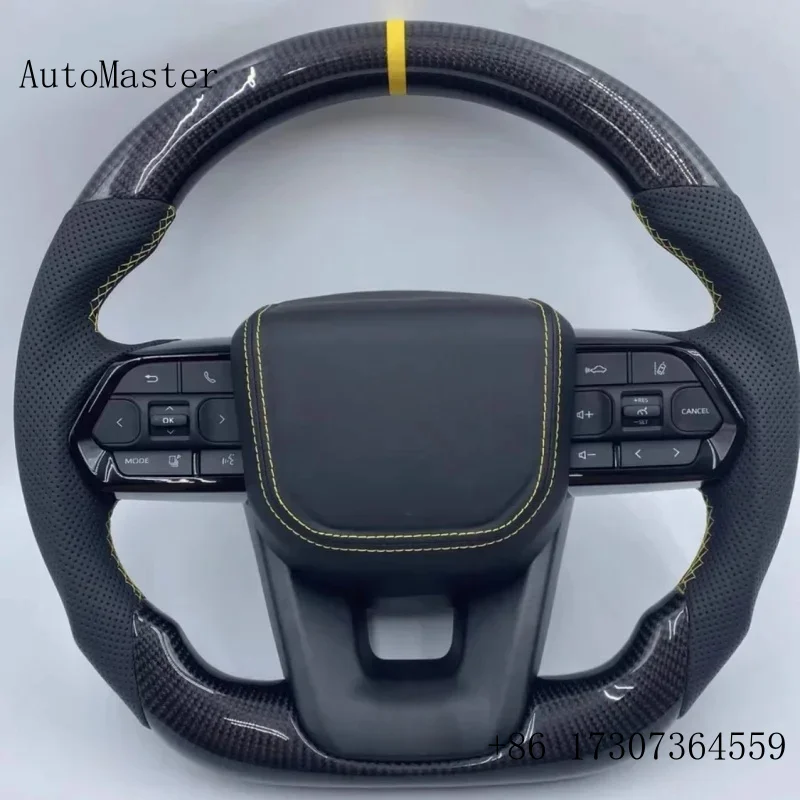 Carbon Fiber Steering Wheel For Toyota GT 86 FORTUNER FJ Cruiser HIACE LC70/76/79 Land Cruiser CROWN ALPHARD VELLFIRE HILUX