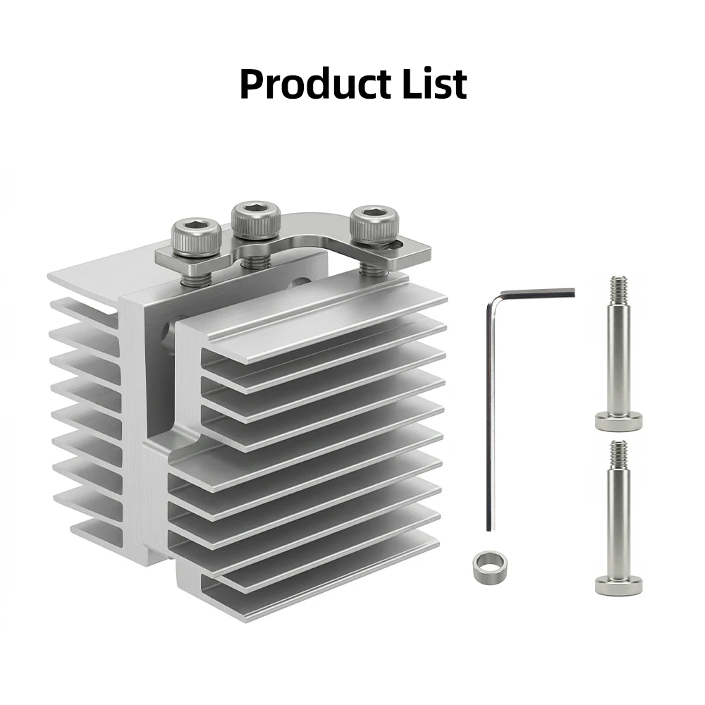 Radiator Flashforge AD5X, całkowicie metalowy cooler i aluminiowy blok chłodzący do drukarki 3D AD5X, akcesoria. — zdjęcie produktu 6