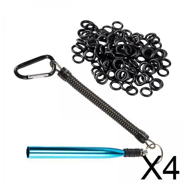 

Набор для оснащения рыболовных снастей Wacky Worm: синие кольца из алюминиевого сплава для мягких приманок для рыбалки на открытом воздухе