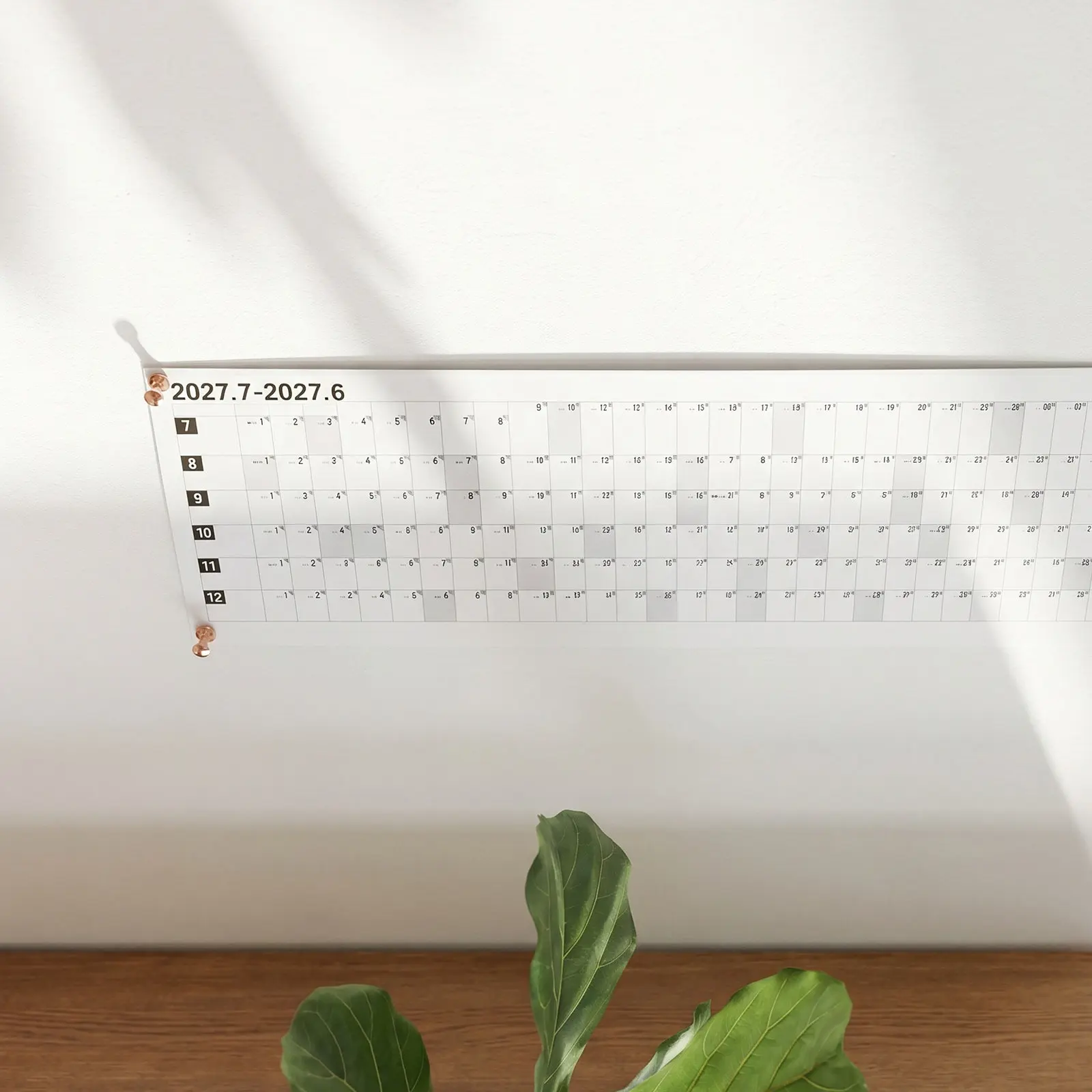 1Set Yearly Wall Calendar 2027 Large Colorful Yearly Planner Note Calendar for Home Office Writable Annual Schedule Organizer view 5