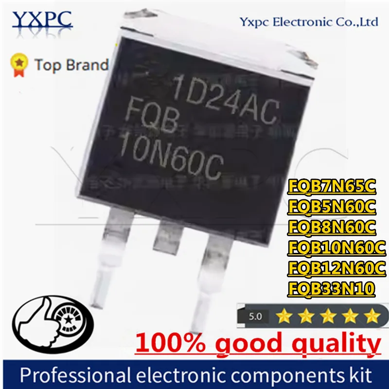 10pcs FQB7N65C TO-263 UTC7N65L FQB7N65 FQB5N60C FQB5N60 FQB10N60C FQB10N60 FQB12N60C FQB12N60 FQB33N10 FQB33N10L FQB8N60C