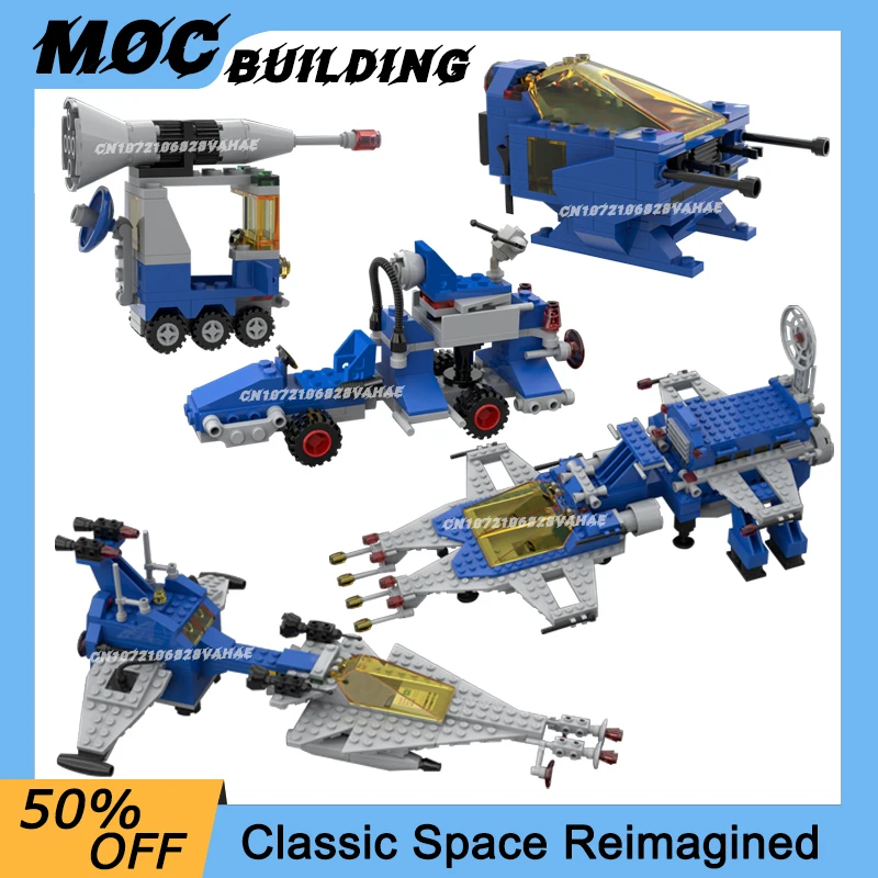 

Строительные блоки MOC, классические космические станции, серия, маленькая лунная багги, ракетный автомобиль, креативные игрушки для рукоделия, кирпичи «сделай сам», рождественские подарки