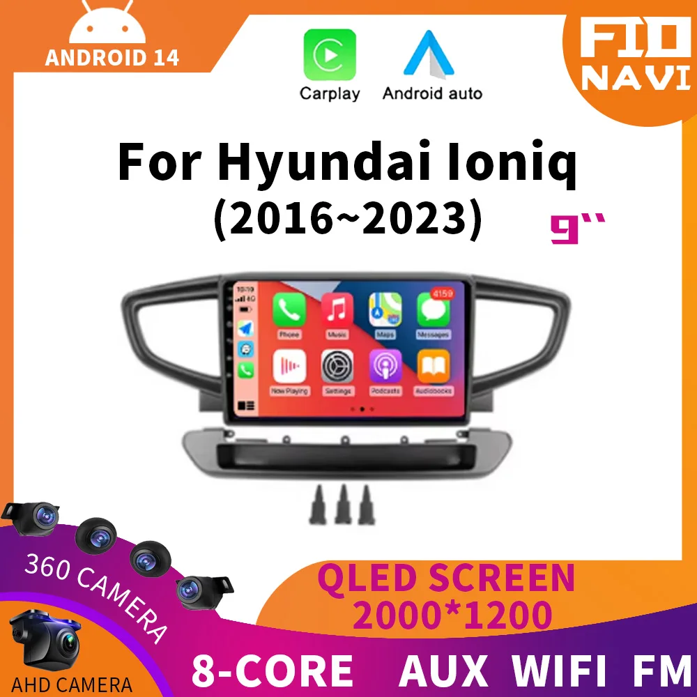 

Android 14 ForHyundai Ioniq AE 2016 2017 2018 2019 2020-2023 Multimedia Stereo Video Car Radio Player Navigation GPS 4G WIFI BT