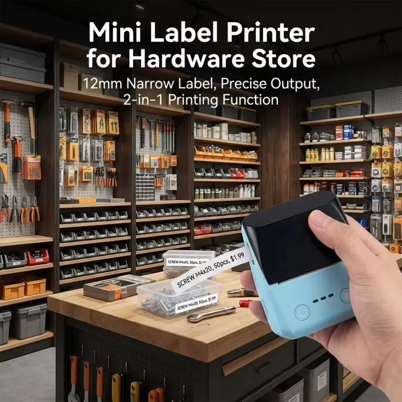 Mini 58mm Receipt Thermal Portable Invoice Barcode Pos Printer Machine For Logistics Label Shipping Printing