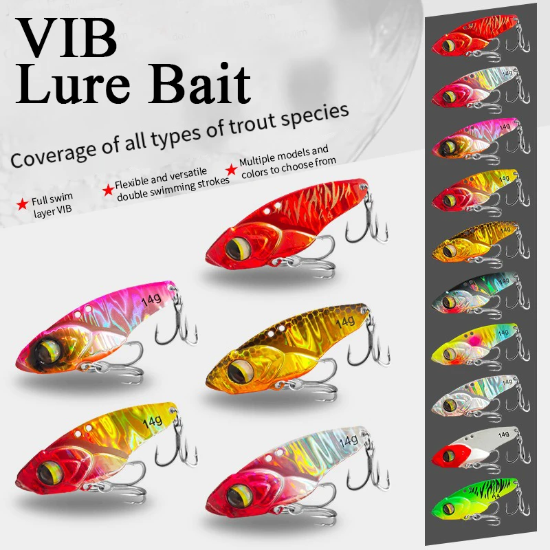 1PCS 5g/7g/10g/14g/17g/20g VIB Fishing Lure Iron Jig – Ultimate Long-Cast Hard Lure for Predatory Fish