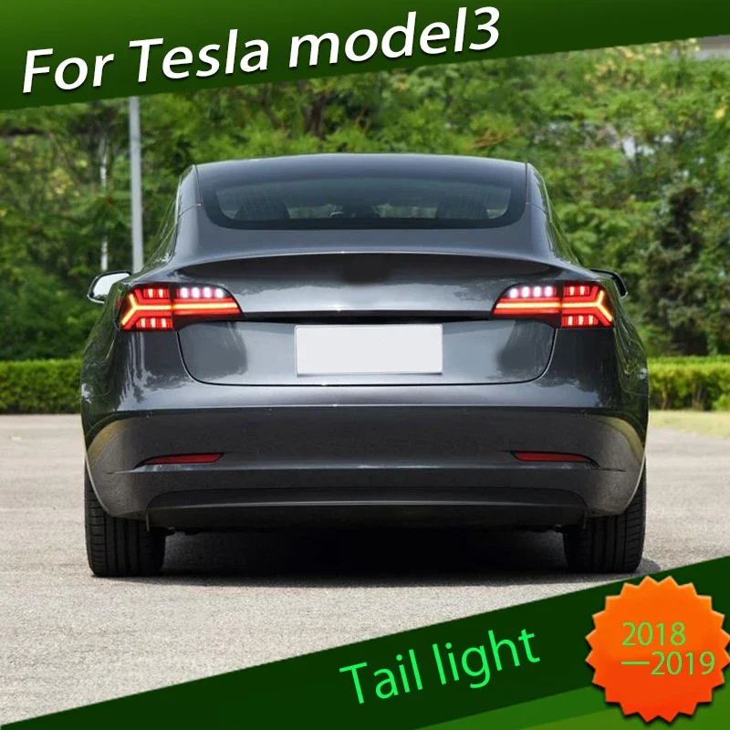 Taillamp Assembly Suitable for Tesla Model3 Refitting LED Streamer Steering Tail Lamp