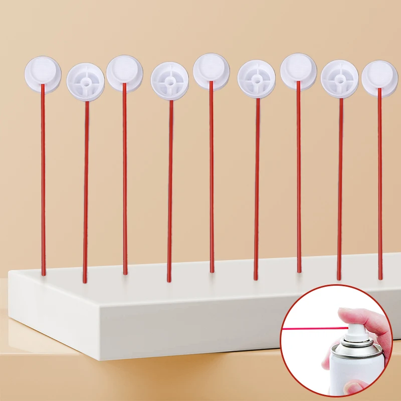 

10PCS Spray-Paint Caps Fit Female Cans,Needle Cap-Spray Can Nozzle-Spray Paint Nozzles-Spray Paint Tips Red Thin Tube
