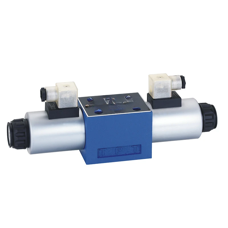 Hydraulic valve manufacturers sell 4WE10E solenoid directional valve Amp plug 24v voltage