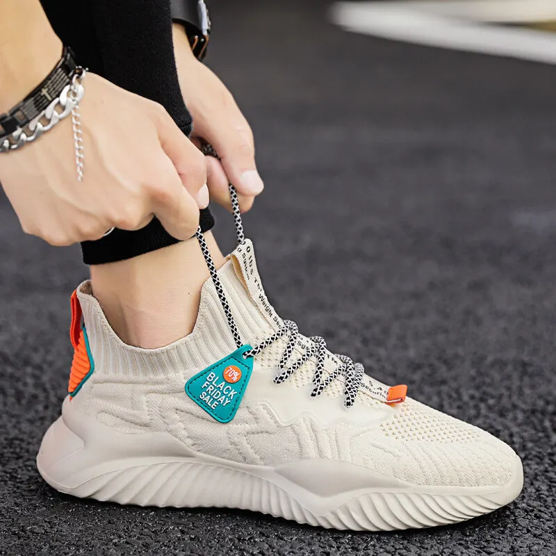 2022ผู้ชายรองเท้าผ้าใบสไตล์ใหม่ Breathable Lace Up Men รองเท้าแฟชั่นรองเท้า Casual No-Slip Vulcanize รองเท้า Tenis Masculino