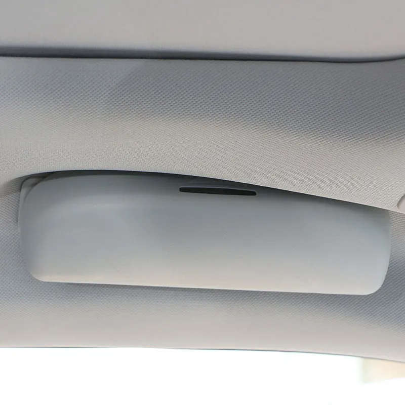Car Glasses Holder Case for Jeep Compass 2017 2018 2019 2020 2021 2022 2023 2024 2025 Gray Sunglasses Storage Box Accessories