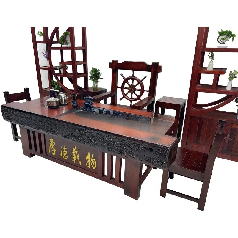 

Living room tea table Solid wood Kung Fu tea table Office tea table