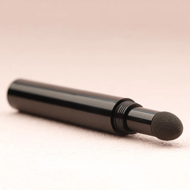 50 Uds nuevo cepillo negro para sombra de ojos de un solo cabezal bolígrafo vacío cojín de aire lápiz en polvo para cejas paquete de lápiz de maquillaje portátil de viaje