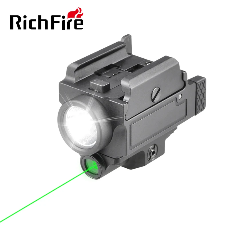 Imagem -02 - Tactical Combo Red Laser Led Lanterna Luz Arma para Caça e Tiro Esportes com Picatinny Rail Mount Richfire Sfd089