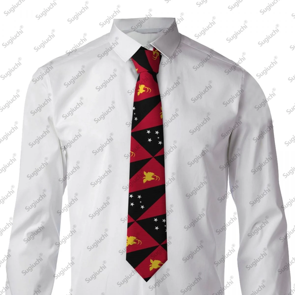 2026 بابوا غينيا الجديدة العلم الزفاف ربطات العنق للرجال النساء عادية منقوشة التعادل الدعاوى سليم ربطة العنق Gravatas للهدايا #3