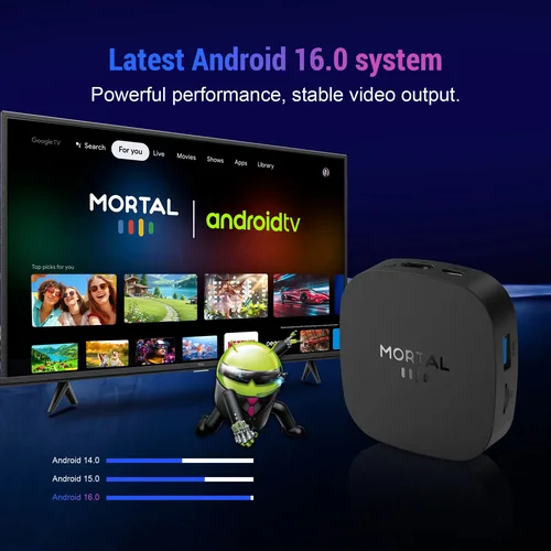 Imagen 2 del producto Nuevo TV Box T1+ 8K HD 2025, Android 16.0, RK3518 Quad Core, 8GB RAM, 128GB ROM, Wifi Dual 2.4G/5.8G, Reproductor Multimedia para Cine en Casa