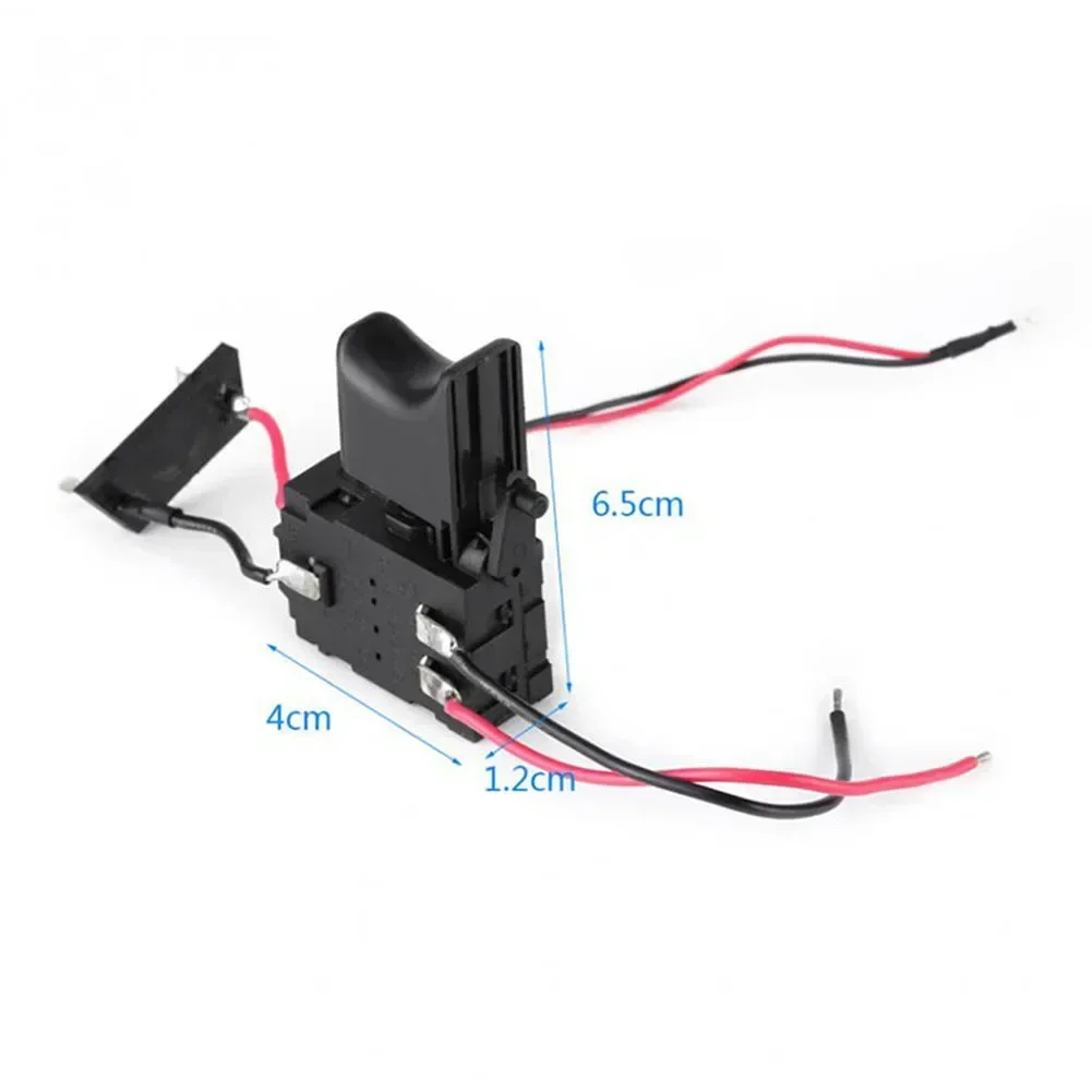 Joli à gâchette à bouton-poussoir de contrôle de vitesse anti-poussière, perceuse électrique, outils électriques, DC, 7.2-24V, 1 pièce
