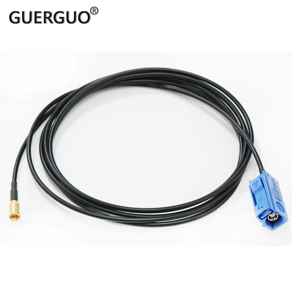 Fakra C Male Plug to SMB Female GPS Antenna Fakra Extension Cable RF Coaxial RG174 Cable Pigtail Jumper for VW Seat Benz Ford