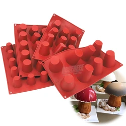 3.3cm 4cm 4.3cm 5.3cm Diameter Round Cup Shape Silicone Dessert Cake Mold French Pastry Mousse Pudding Jelly Moulds DIY Bakery