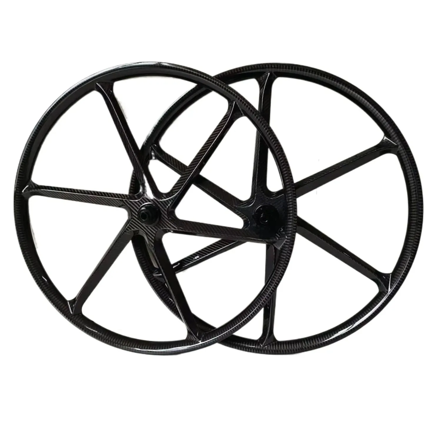 Carbon 27.5/ 29er Mountain Bike 6 Spokes Wheelset Tubeless Integrated 36mm Wide 25mm Depth Six Spokes MTB Wheels