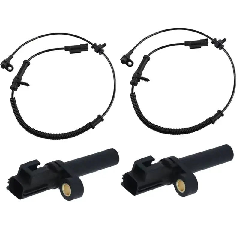 Durable-For Dodge Durango Ram 1500 2500 Compatible 4PCS New Front Rear Left Right Car ABS Wheel Speed Sensor 68060333AA 56028668