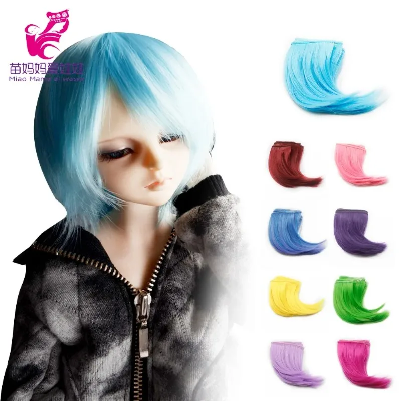 10cm 15cm Multi-color Curly BJD Wig High-temperature Wire DIY Doll Hair for Barbie Doll for Monster High 1/4 1/6 Doll Wigs