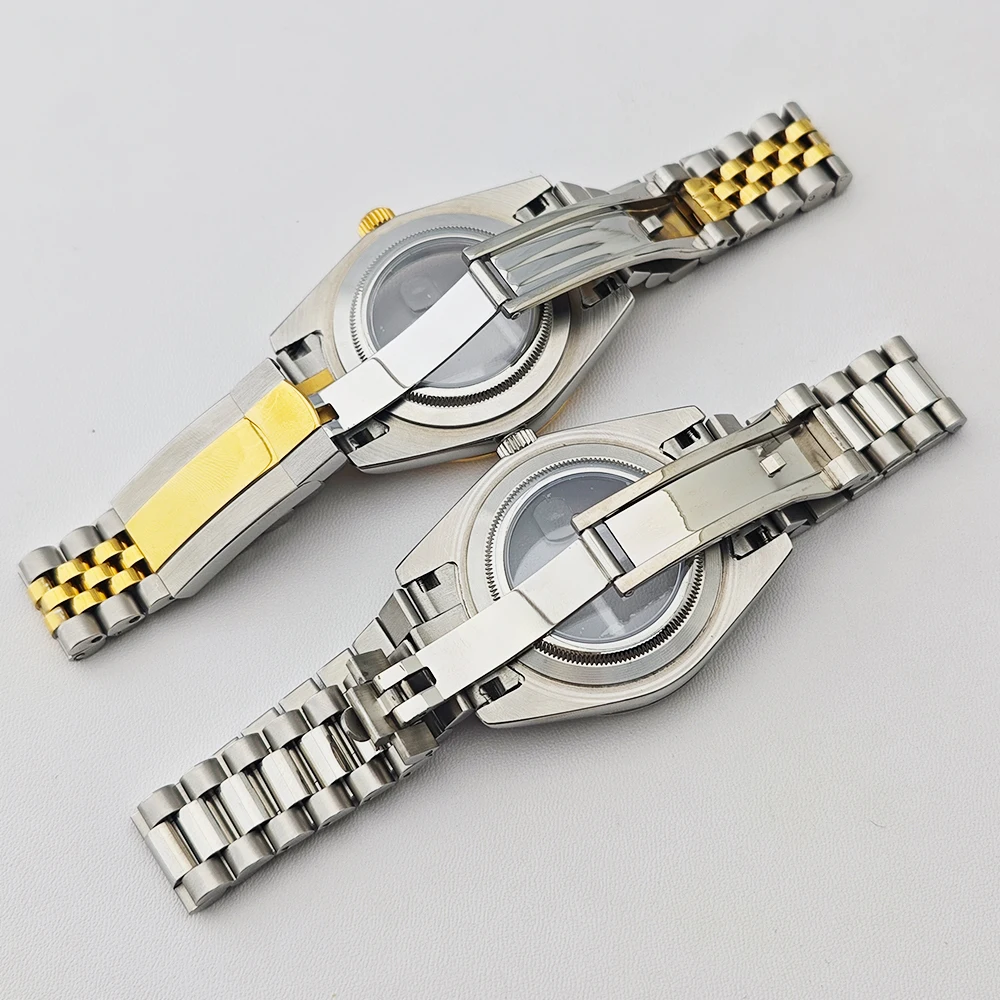Hochwertiges NH35-Gehäuse passend für NH35 NH36 Uhrwerk Mechanische Uhr Reparatur Ersatz Saphirglas 36mm/41mm Edelstahl-Uhrenbox – Detail 4