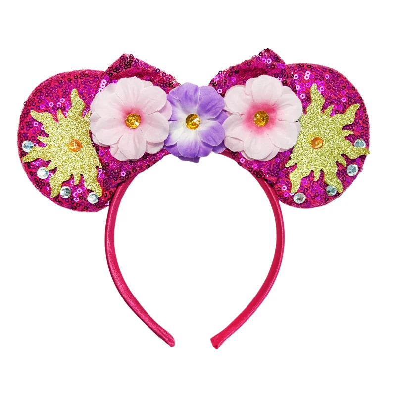 Newest Mickey Mouse Ears Headband Cartoon Sequins 5\